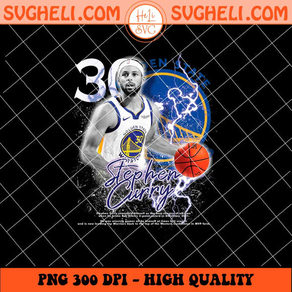 Steph Curry 30 Golden State Warriors Png Steph Curry Png Sublimation Files