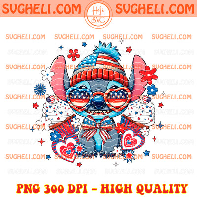 Stitch 4th of July Png Disney Stitch Fourth Of July Png