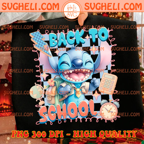 Stitch Back to School Png Disney Back to School Png