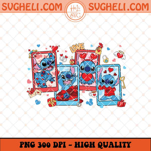Stitch Card Happy Love Valentine Day Png Stitch Valentine Png Sublimation Files