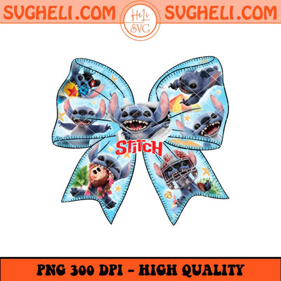 Stitch Coquette Bow Png Stitch Summer Trip 2025 Png Sublimation Files