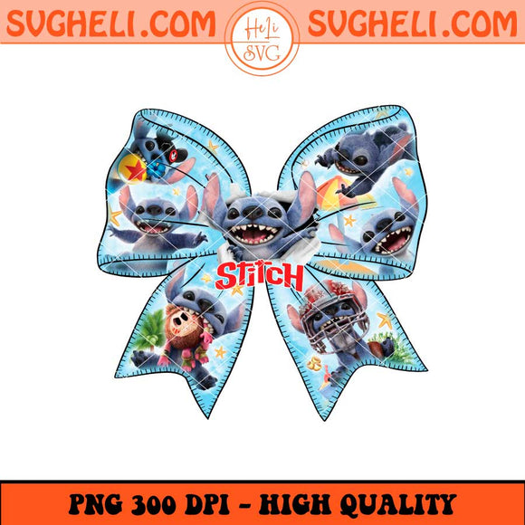 Stitch Coquette Bow Png Stitch Summer Trip 2025 Png Sublimation Files