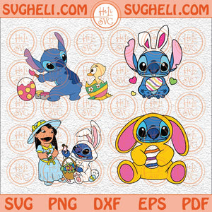 Stitch Easter Bundle Svg Easter Bunny Svg Easter Bunny Stitch Svg Png Dxf Eps Files