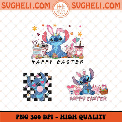 Stitch Easter Png Cartoon Character Easter Day Png Sublimation Files
