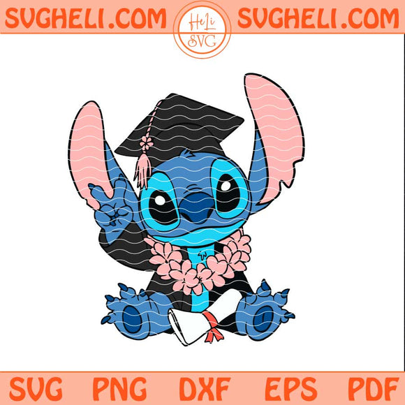 Stitch Graduation Svg Funny Stitch Graduated Svg Stitch Svg Png Dxf Eps Files
