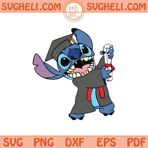 Stitch Graduation Svg Graduate Svg Class of 2025 Svg Png Dxf Eps Files