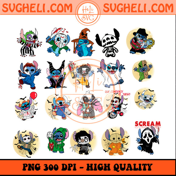 Stitch Halloween Png Bundle Stitch Ghost Halloween Png