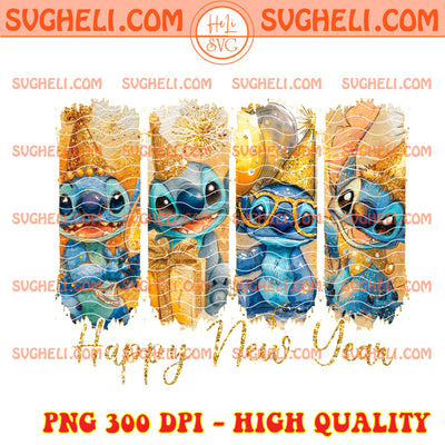 Stitch Happy New Year 2026 Png Cute Stitch New Year Png