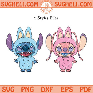 Stitch Labubu Svg Angel Labubu Svg Stitch Cute Labubu Svg Png Dxf Eps