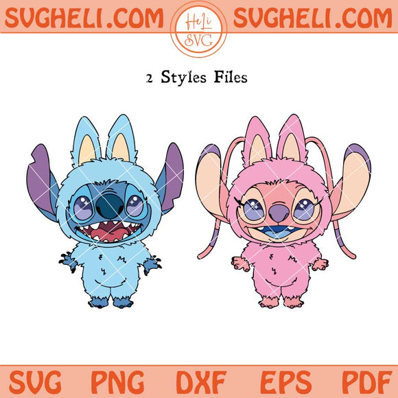 Stitch Labubu Svg Angel Labubu Svg Stitch Cute Labubu Svg Png Dxf Eps