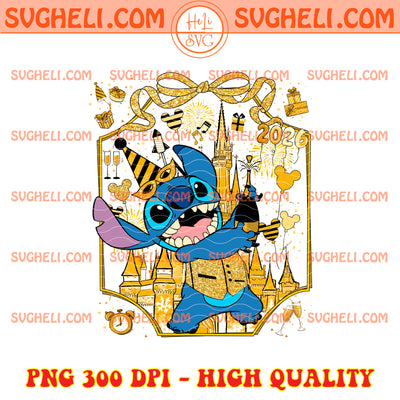 Stitch New Year 2026 Png Happy New Year 2026 Png