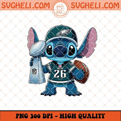 Stitch Philadelphia Eagles Super Bowl LIX 2025 Png Sublimation Files