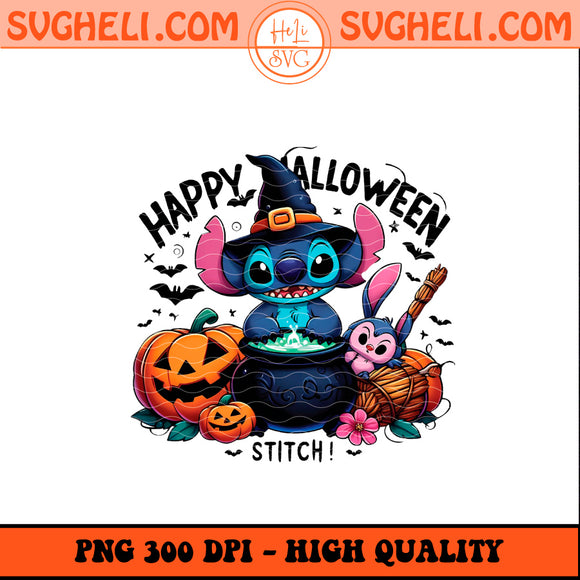 Stitch Pumpkin Cute Png Happy Halloween Disney Movies Png
