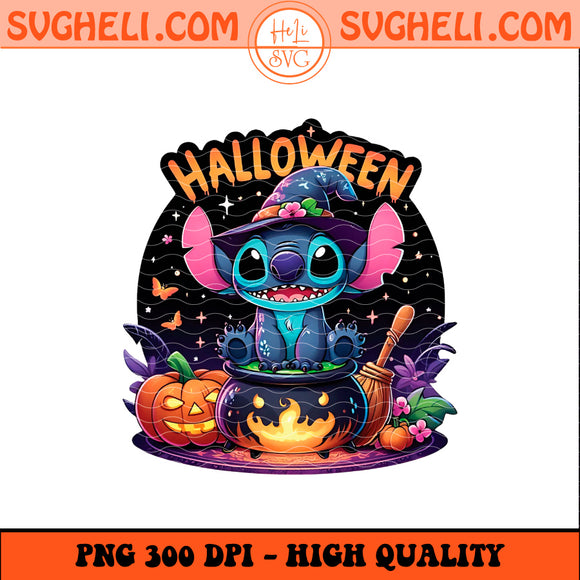 Stitch Pumpkin Halloween Png Stitch Character Halloween Png