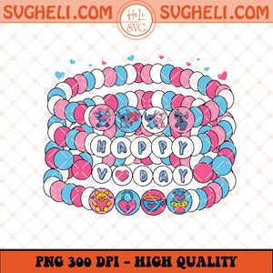 Stitch Valentine Day Friendship Bracelet Png Stitch Valentine Png Sublimation Files