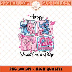 Stitch Valentine Png Valentine Cartoon Alien Coquette Png Sublimation Files