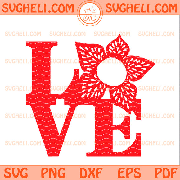 Stranger Things Love Demogorgon Svg Stranger things Svg