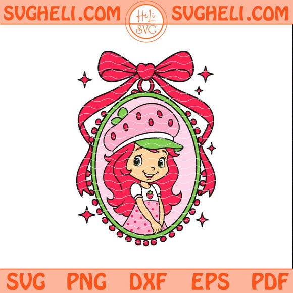 Strawberry Shortcake Svg Strawberry Shortcake Cartoon Svg Png Dxf Eps Files