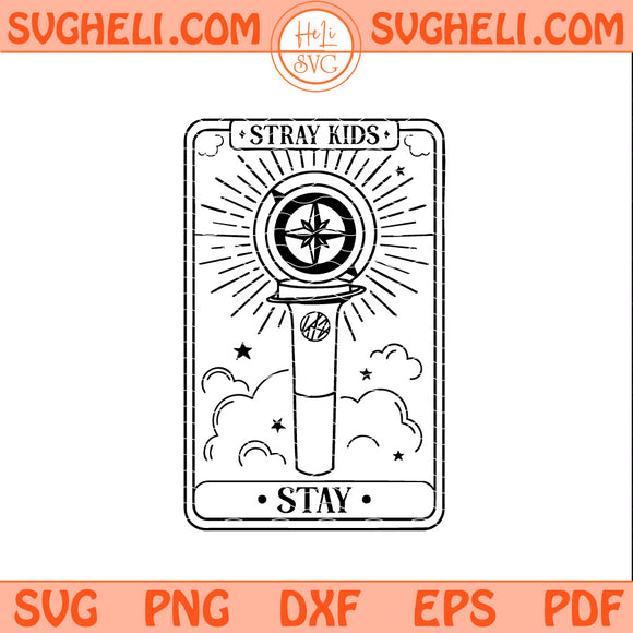 Stray Kids Lightstick Tarot Card Svg Stray Kids Logo Svg