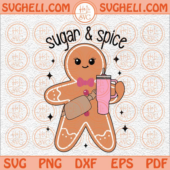 Sugar And Spice Svg Bougie Boojee Christmas Retro Cookie Svg Png Dxf Eps