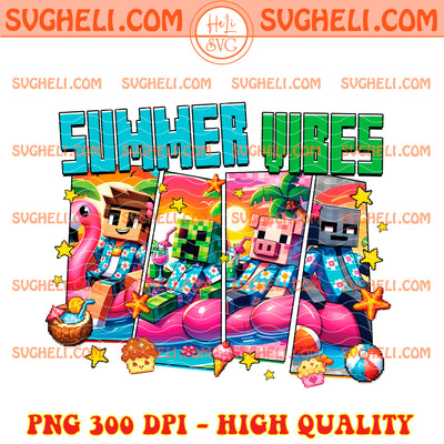 Summer Vibes Minecraft Png Family Vacation Png Summer Png
