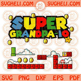 Super Grandpa-io Svg Mario Grandad Svg Gamer Grandad Mario Svg Png Dxf Eps Files