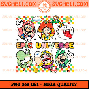 Super Mario Epic Universe 2025 Png Retro Epic Universe Png