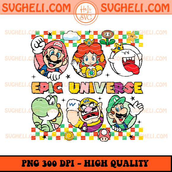 Super Mario Epic Universe 2025 Png Retro Epic Universe Png