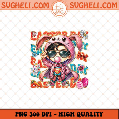 Superman Easter With Sunglasses Png Superman Bunny Png Sublimation Files