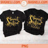 Sweet Sixteen Squad Svg Twinkle Sweet 16 Svg Sweet Sixteen Svg Png Sublimation Dxf Eps Files