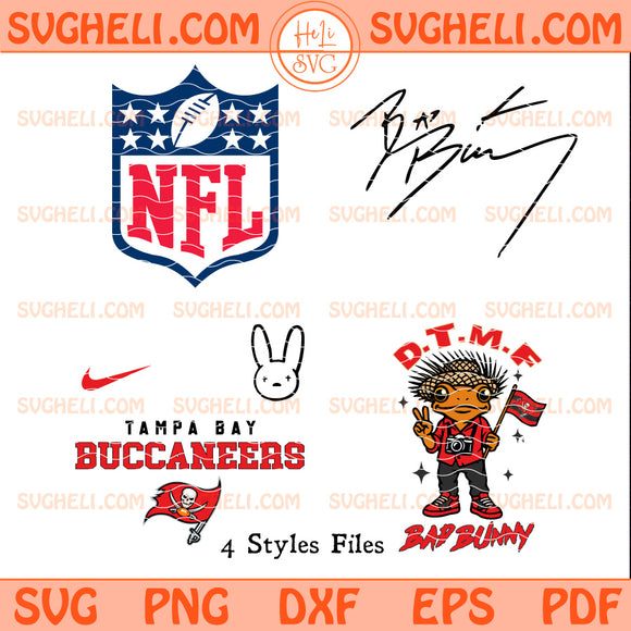 Tampa Bay Buccaneers NFL Bad Bunny Svg Buccaneers NFL Svg