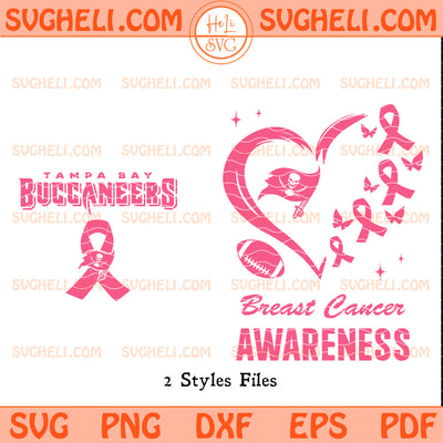 Tampa Bay Buccaneers October Breast Cancer Awareness Svg