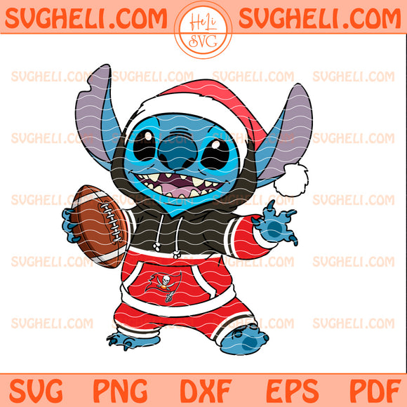 Tampa Bay Buccaneers Stitch Football Christmas Svg