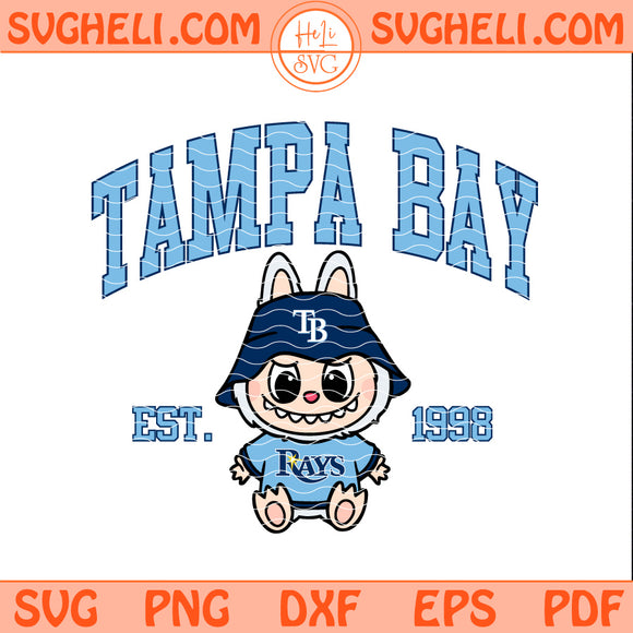 Tampa Bay Rays Labubu Baseball Svg Labubu MLB Svg Png Dxf Eps Pdf Files