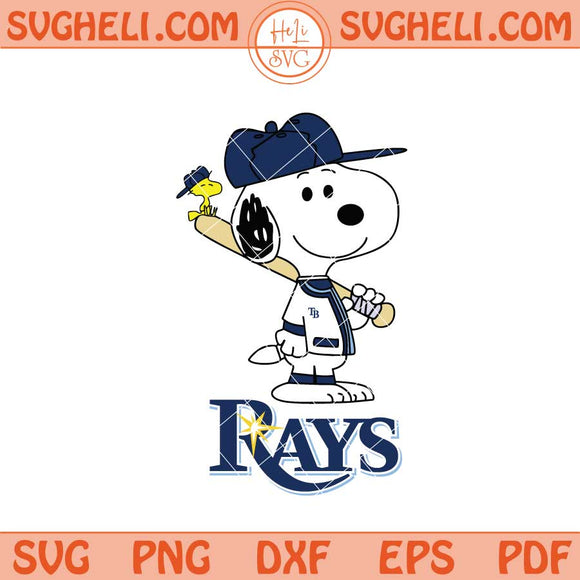 Tampa Bay Rays Snoopy Baseball Svg Tampa Bay Rays MLB Svg Png Dxf Eps