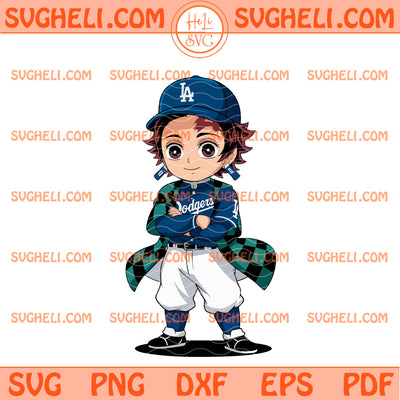 Tanjiro Los Angeles Dodgers Baseball Svg LA Dodgers Svg