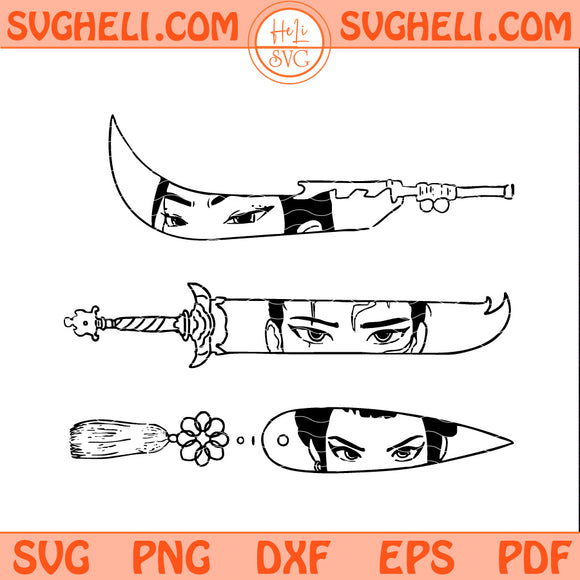Tattoo Demon Hunters Svg KPOP Demon Hunters Huntrix Svg