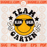 Team Kindergarten Svg Smiley Back To School Svg Teacher Life Svg Png Sublimation Dxf Eps Files