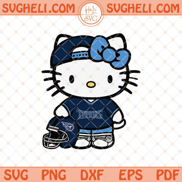 Tennessee Titans Hello Kitty Svg Titans Football Svg Titans Svg Png Dxf Eps Files