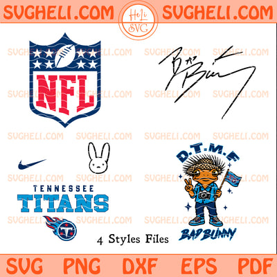Tennessee Titans NFL Bad Bunny Svg Tennessee Titans Svg
