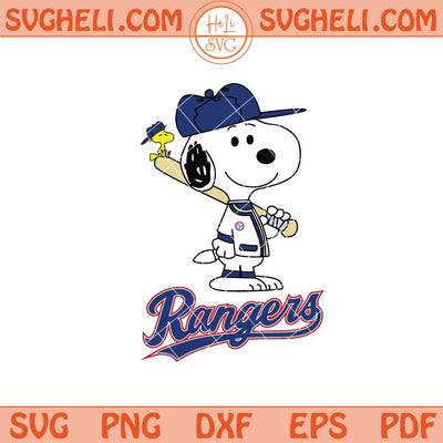 Texas Rangers Snoopy Baseball Svg Texas Rangers MLB Svg Png Dxf Eps