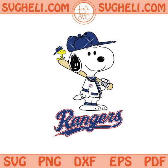 Texas Rangers Snoopy Baseball Svg Texas Rangers MLB Svg Png Dxf Eps
