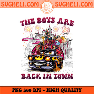 The Boys Are Back In Town Halloween Png Disney Halloween Png Sublimation Design
