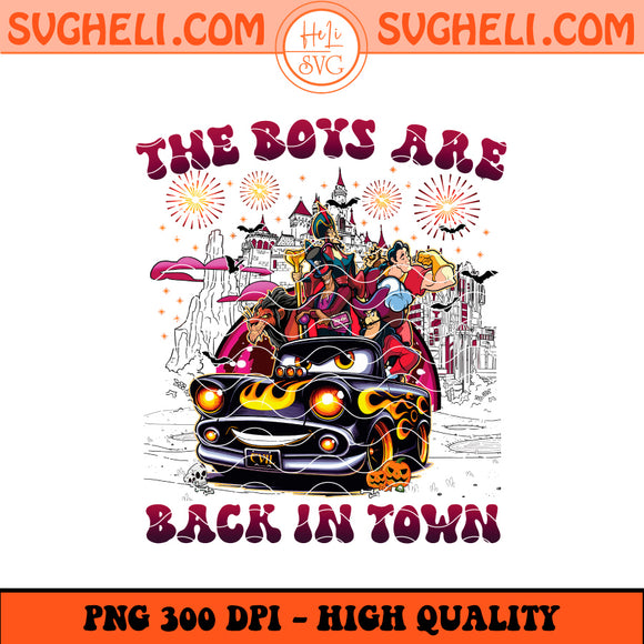 The Boys Are Back In Town Halloween Png Disney Halloween Png Sublimation Design