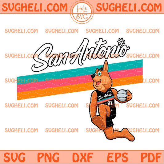 The Coyote Player San Antonio Spurs Basketball Nba 2026 Svg