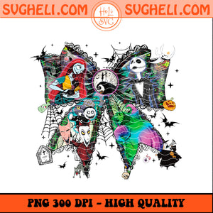 The Nightmare Before Christmas Coquette Bow Png