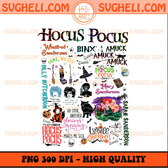 The Sanderson Sisters Circle Quotes Png Hocus Pocus Png