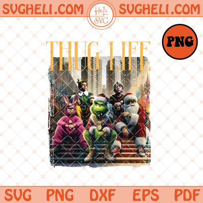 Thug Life Green Png Movie Xmas Png Thug Life Xmas Png Sublimation Files
