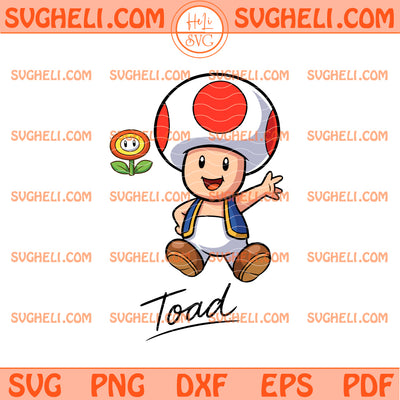 Toad Super Mario Galaxy Signature Svg Toad Mario Svg