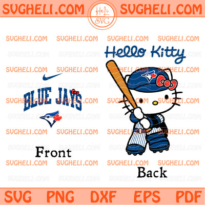 Toronto Blue Jays Hello Kitty Baseball Svg Blue Jays Svg